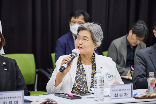 최순자 경기도의원, 도교육청 산하기관 현장 방문… “0~2세 영아 급식비 지원 재원 마련해야”