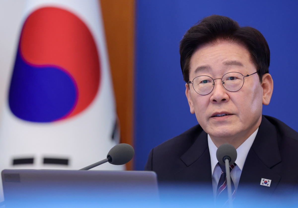 이재명 대통령이 21일 청와대에서 열린 수석보좌관회의에서 발언하고 있다. 2026.9.21 연합뉴스