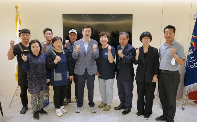 최원용 평택시장, 추석 앞두고 전통시장서 ‘현장 소통’