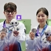 일본 제친 마지막 한 발…사격 반효진·박하준 극적 은메달