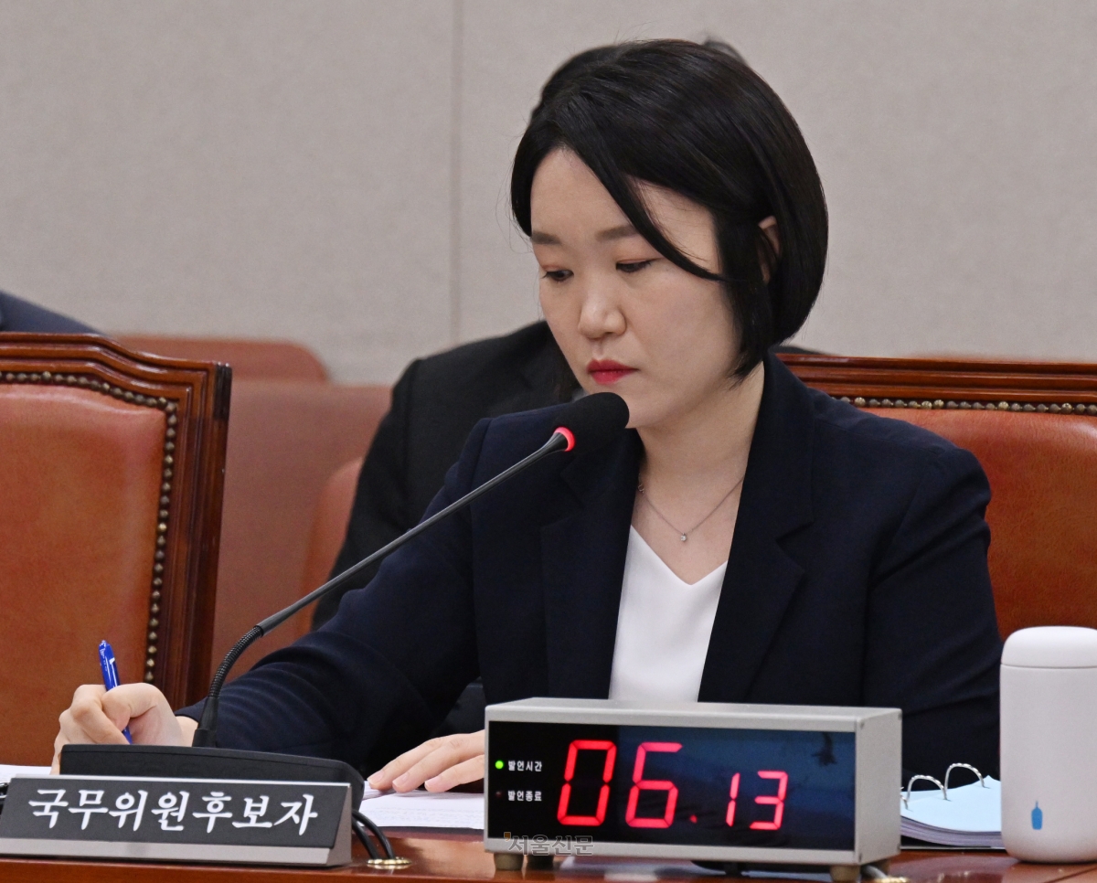 이소영 중소벤처기업부 장관 후보자가 15일 국회 산업통상자원중소벤처기업위원회에서 열린 인사청문회에서 의원들의 질문에 답하고 있다. 2026.9.15. 안주영 전문기자