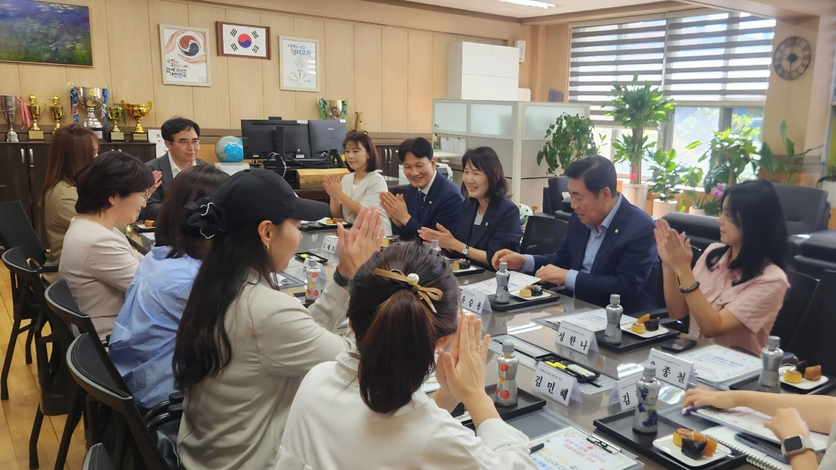 간담회 중인 양송이 서울시의원. 서울시의회 제공