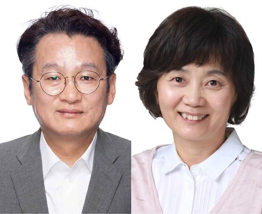 ,공보담당관 유재권(왼쪽) 복지보건국장 이정미