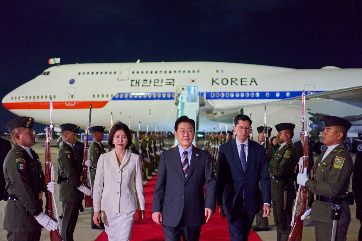 이재명 대통령, 멕시코 도착