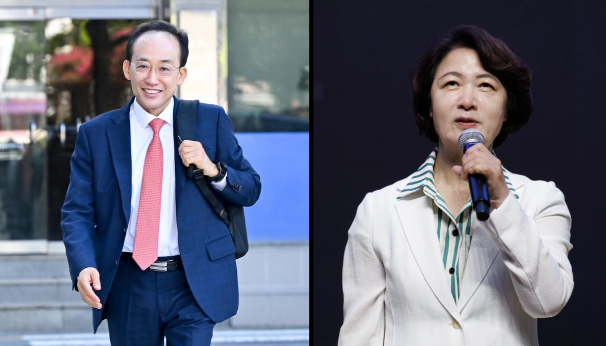 추경호 대구시장, 추미애 경기도지사. 서울신문DB
