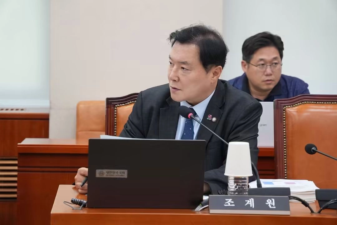 조계원 더불어민주당 의원이 지난달 26일 국회 문화체육관광위원회 전체회의에서 발언하고 있다. 조계원 의원실 제공