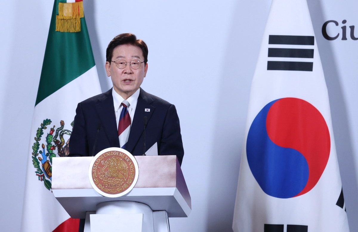 이재명 대통령, 한·멕시코 공동언론발표