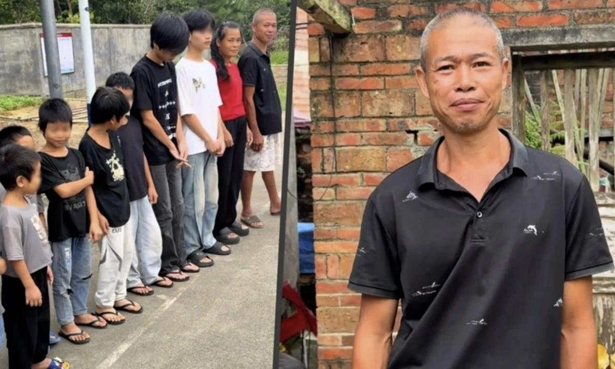 중국의 한 부부가 자녀 13명을 둔 사연이 알려지면서 온라인에서 논쟁이 벌어지고 있다. SCMP 캡처