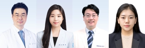 분당서울대병원 혈액종양내과 김지원 교수, 병리과 나희영 교수, 혈액종양내과 강민수 교수, 이주현 연구원(왼쪽부터)