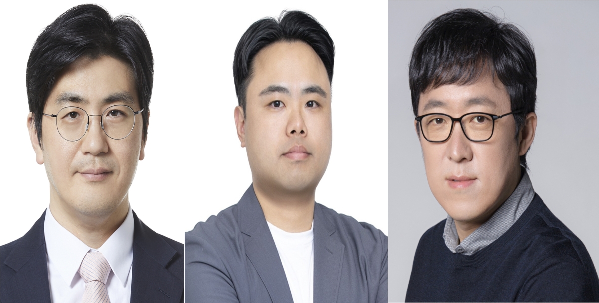 이번 워크숍에 발표자로 나선 김민기 KAIST 경영공학부 교수, 노영빈 NC AI 글로벌사업실 거버넌스 인사이트 팀장, 오장민 성신여자대학교 AI 융합학부 교수 (왼쪽부터)