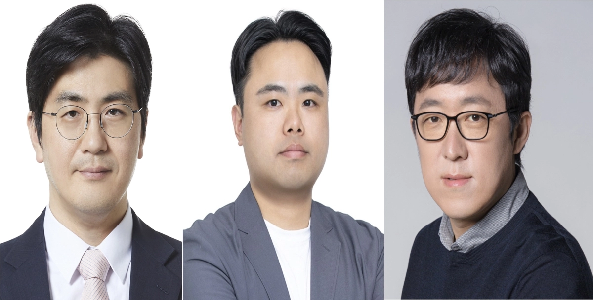 이번 워크숍에 발표자로 나선 김민기 KAIST 경영공학부 교수, 노영빈 NC AI 글로벌사업실 거버넌스 인사이트 팀장, 오장민 성신여자대학교 AI 융합학부 교수 (왼쪽부터)