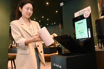 LG전자, 텀블러 세척기 ‘LG 마이컵’ 이벤트…공군 오산기지에서도 텀블러 씻는다