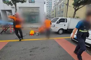 제주시내 한복판서 6중 추돌… 70대 남성 “급발진” 주장