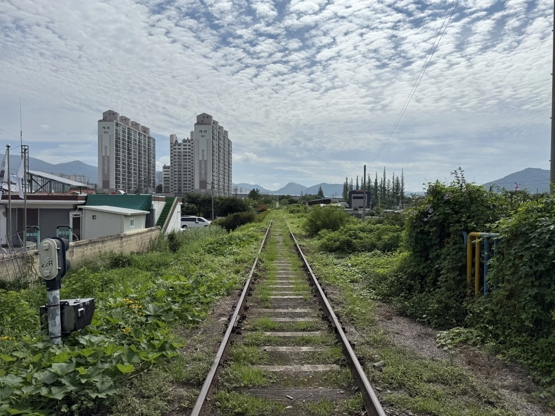 철도 유휴부지 활용사업 대상지인 복암선 폐철도 부지.
