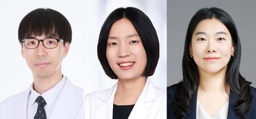 이대목동병원 김정한 교수, 서울대병원 유신혜 교수, 가톨릭대 심진아 교수(왼쪽부터)