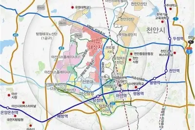 축구장 500개 면적 ‘아산 탕정2 도시개발’ 첫 삽…2031년 준공