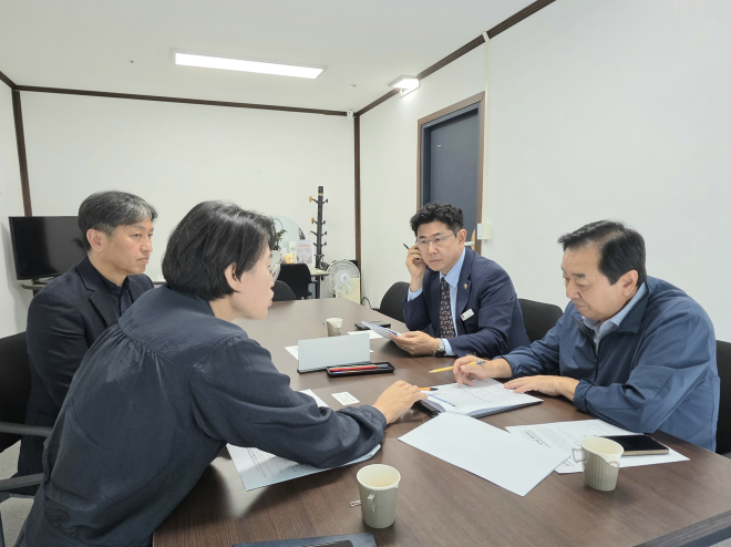 김성남·윤충식 경기도의원, 경기도경제과학진흥원과 정담회 개최