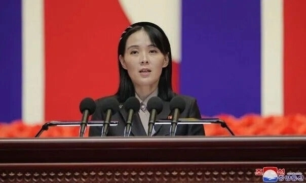 김여정 북한 노동당 총무부장.  조선중앙통신 연합뉴스 자료사진