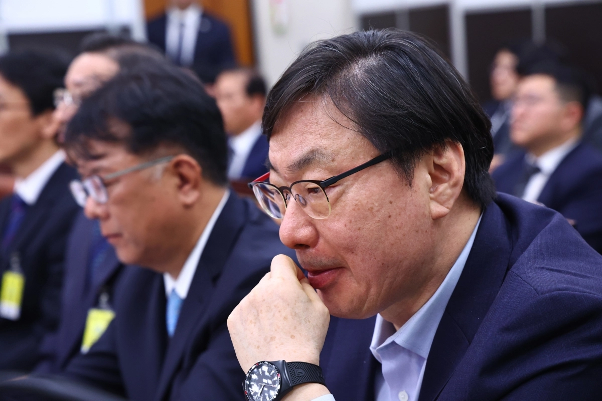 이화영 전 경기도 평화부지사가 지난 4월 서울 여의도 국회 ‘윤석열정권정치검찰조작기소의혹사건진상규명국정조사특별위원회’에서 열린 청문회에 출석해 있다. 뉴시스