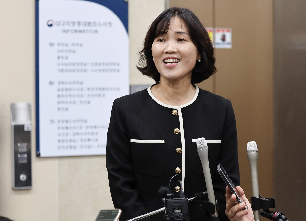 발언하는 홍종희 대구지방중수청장