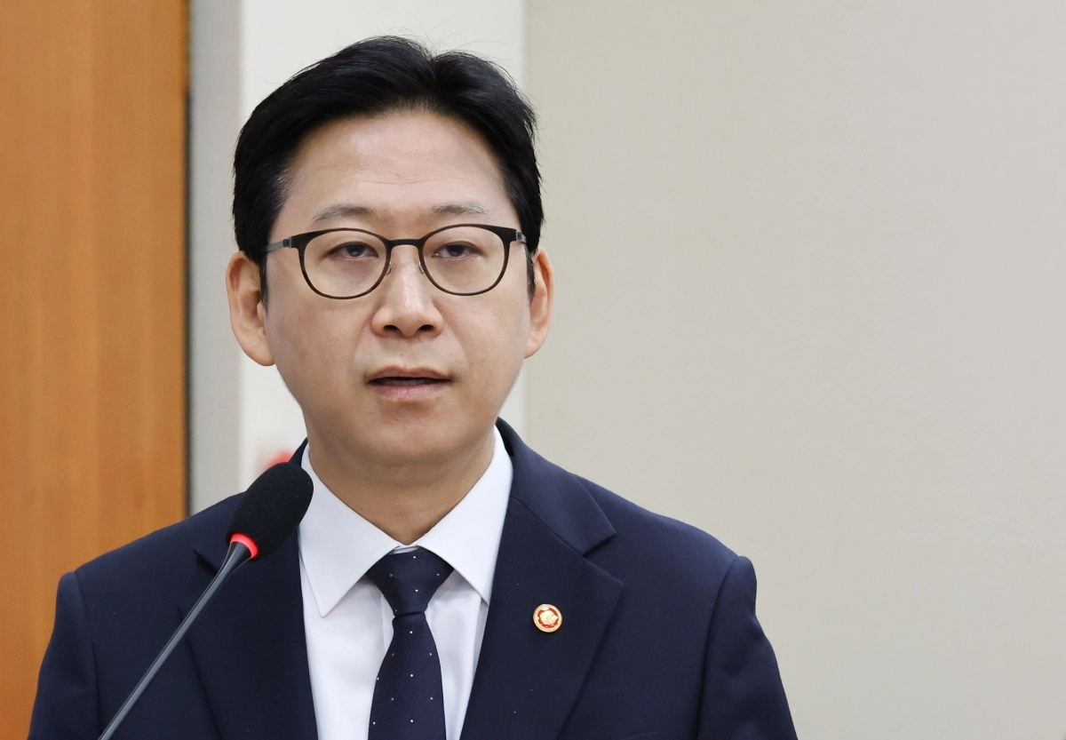 배경훈 부총리 겸 과학기술정보통신부 장관이 6일 국회에서 열린 과학기술정보방송통신위원회 국정감사에 참석, 업무보고를 하고 있다. 연합뉴스