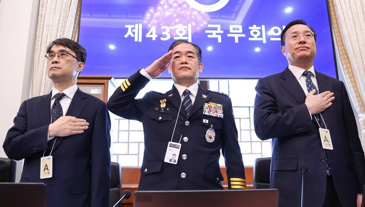 ‘3청 직대 3인’ 국무회의 참석