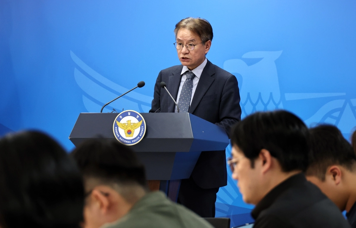 ‘국민의 신뢰 제고를 위한 경찰 수사 개혁위원회’ 김남준 위원장이 6일 서울 서대문구 경찰청에서 경찰수사 공정성 및 수사역량 강화 관련 권고안을 발표하고 있다. 연합뉴스