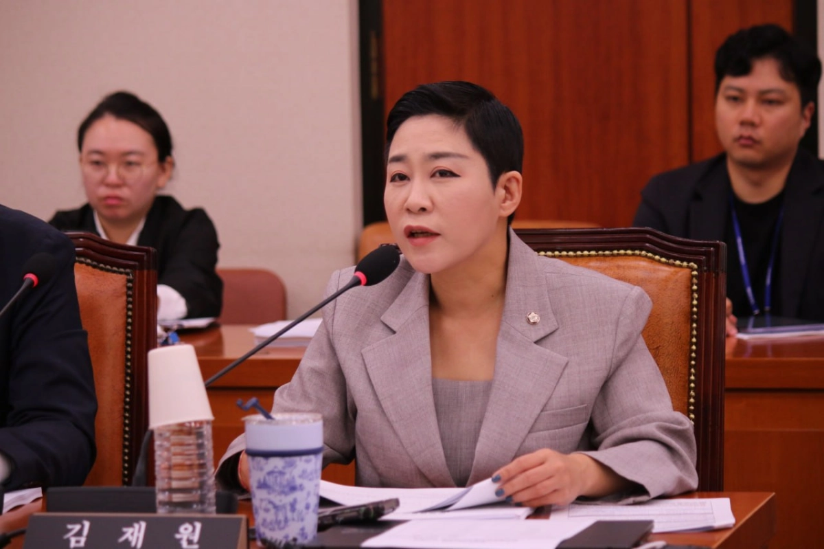 김재원 조국혁신당 의원이 지난달 3일 국회 문화체육관광위원회 법안심사소위에서 발언하고 있다. 김재원 의원실 제공