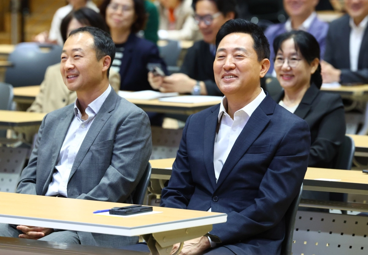 미래서울 아침특강 참석한 오세훈 서울시장