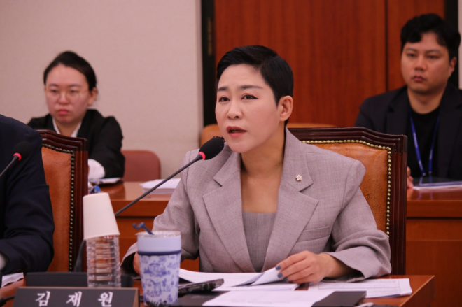 김재원 조국혁신당 의원이 지난달 3일 국회 문화체육관광위원회 법안심사소위에서 발언하고 있다. 김재원 의원실 제공