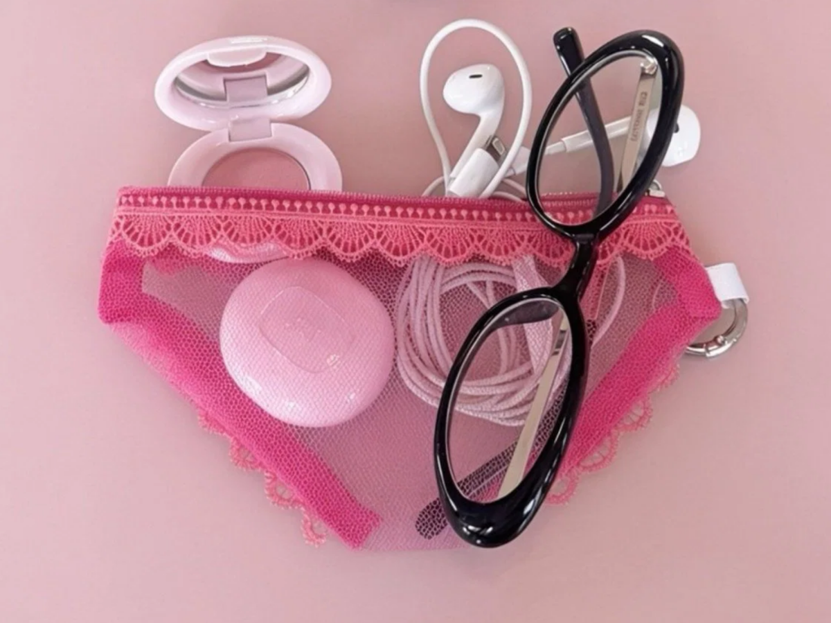 뷰티 브랜드 투크가 여성 속옷 모양의 파우치 사진을 공식 소셜미디어(SNS) 계정에 올렸다가 비판 여론이 빗발치자 사과했다. 사진은 문제가 됐던 사진 일부. 투크 인스타그램 캡처