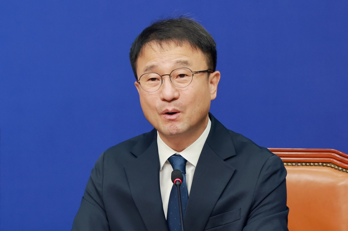 발언하는 민주당 한병도 원내대표