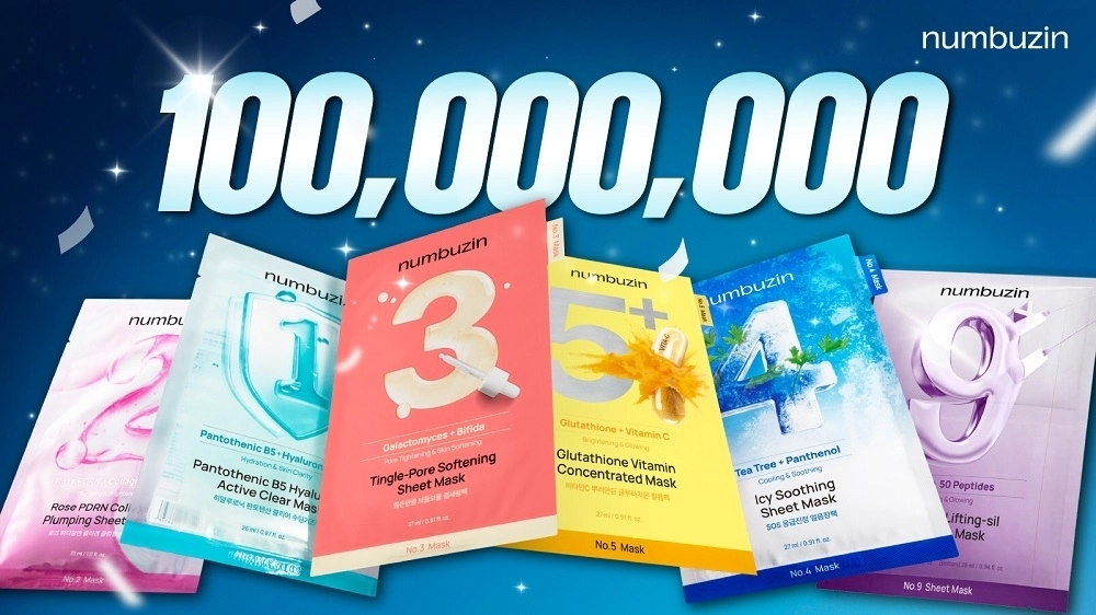 ¹ 2022년~2026년 10월, 넘버즈인 숫자 마스크팩 전 제품의 국내외 누적 판매량 기준(자사 집계)