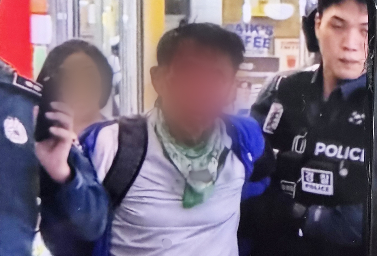 경찰 체포된 인천 남동구 ‘흉기난동’ 피의자