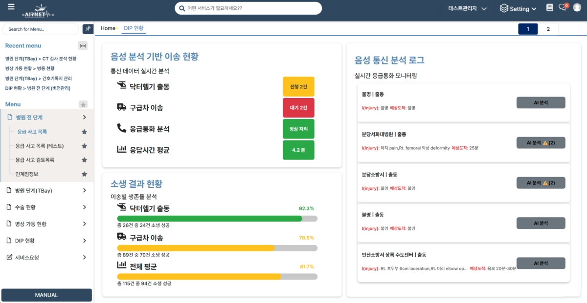 STEG가 아주대학교병원 권역외상센터의 AI 기반 중증외상 전주기 케어시스템 ‘AIRNET’을 구축했다. 사진 제공=STEG