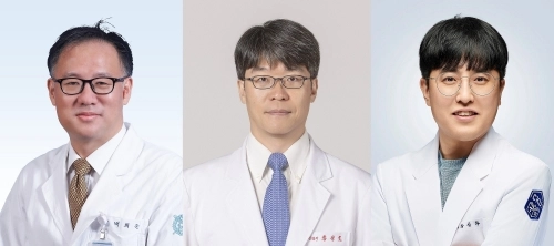 분당서울대병원 신경과 배희준 교수, 계명대 동산병원 신경과 홍정호 교수, 가톨릭관동대 국제성모병원 신경과 장성화 교수(왼쪽부터).