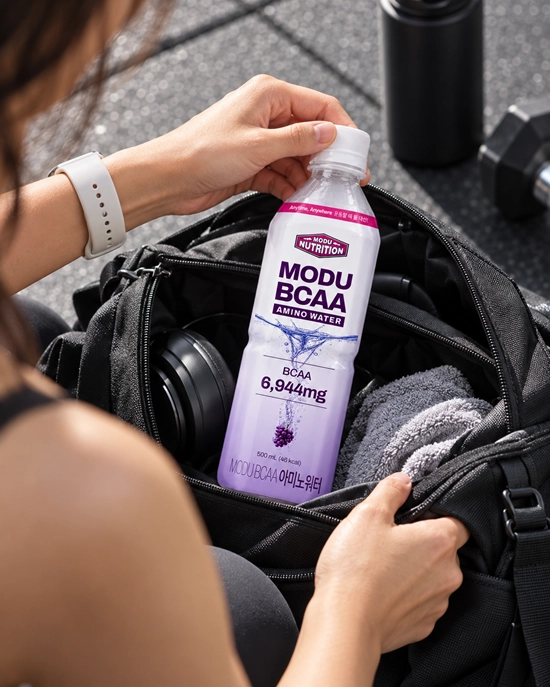 새로 출시된 ‘MODU BCAA 아미노워터’ (이미지 제공=바디체리쉬)