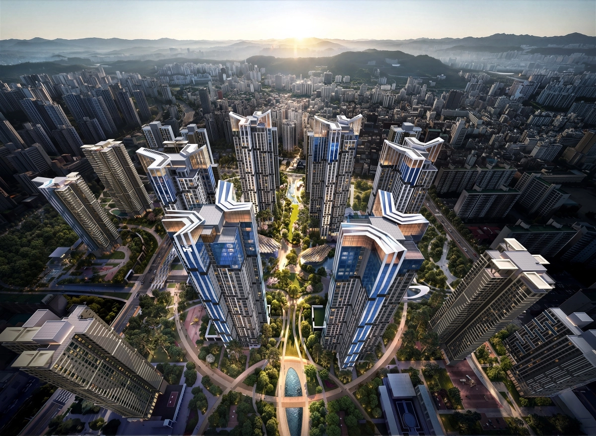현대건설이 선보일 ‘디에이치 목동 에세르’ 조감도. 현대건설 제공