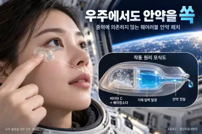 웨어러블 안약? 우주인도 쓸 수 있는 안약 나왔다.