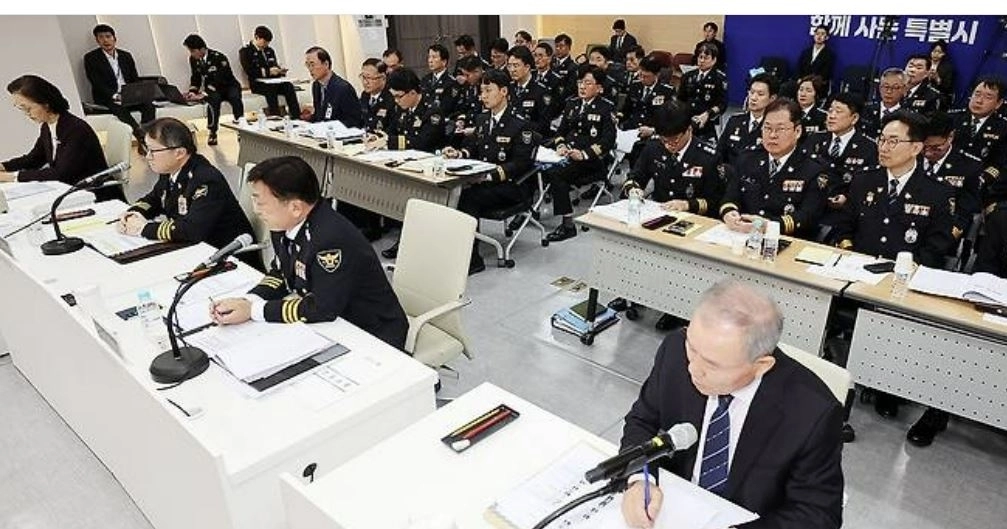 22일 오후 전남광주통합특별시 광주청사에서 국회 행정안전위원회의 광주경찰청·전남경찰청 대상 국정감사가 열리고 있다. (연합뉴스 제공)