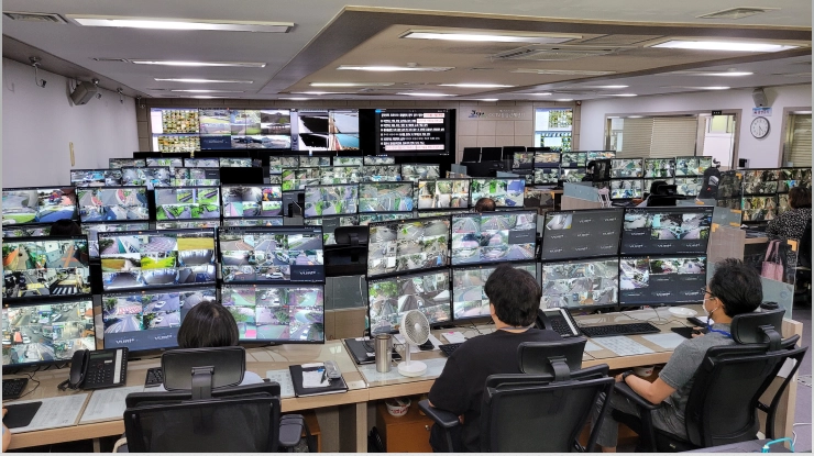 CCTV 통합관제센터 모습. 제주도 제공