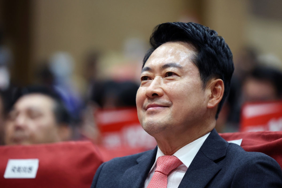 결의대회 자리한 장동혁 대표