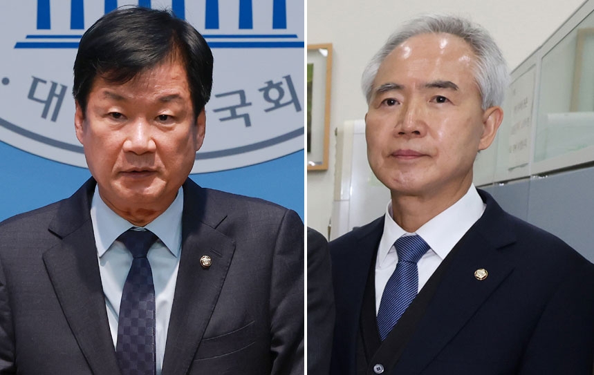 법무부 장관 후보자 박균택(왼쪽)·양부남(오른쪽) 더불어민주당 의원