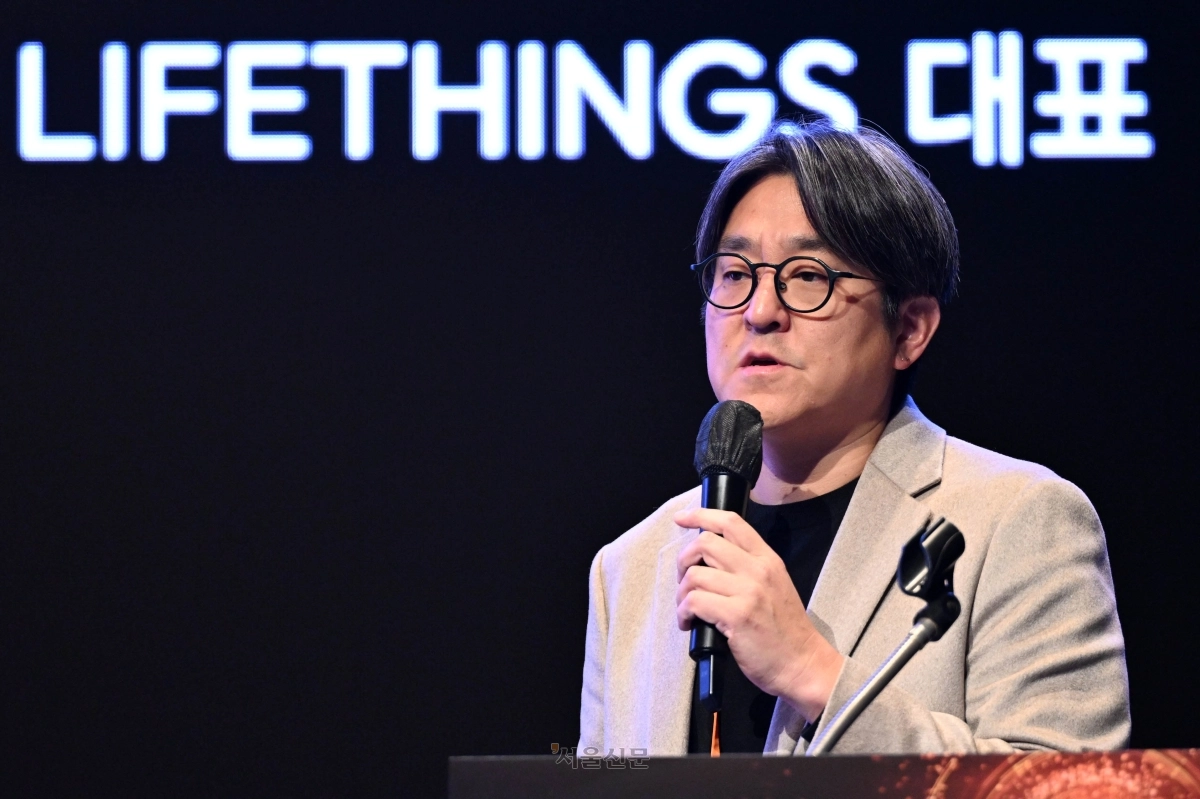 양수인 삶것 LIFETHINGS 대표가 28일 서울 중구 신라호텔 다이너스티홀에서 ‘미래의 기원, 지능의 연결과 공존: AX 초자율 사회’를 주제로 열린 제11회 서울미래컨퍼런스 서울 인사이트 세션에서 ‘초개인화된 교육: AI로 바꾸는 지식 습득의 경로’를 주제로 발표하고 있다. 2026.10.28 홍윤기 기자