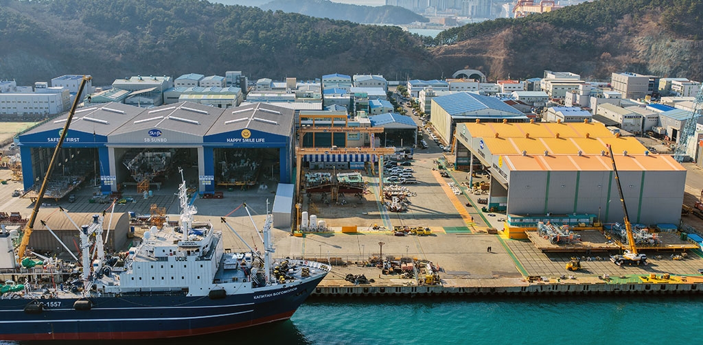 부산의 향토기업인 SB선보의 부산 공장 전경. SB선보 제공