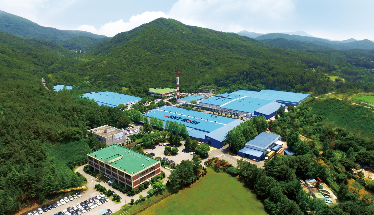 부산 향토기업인 SNT모티브 본사 전경. SNT모티브 제공