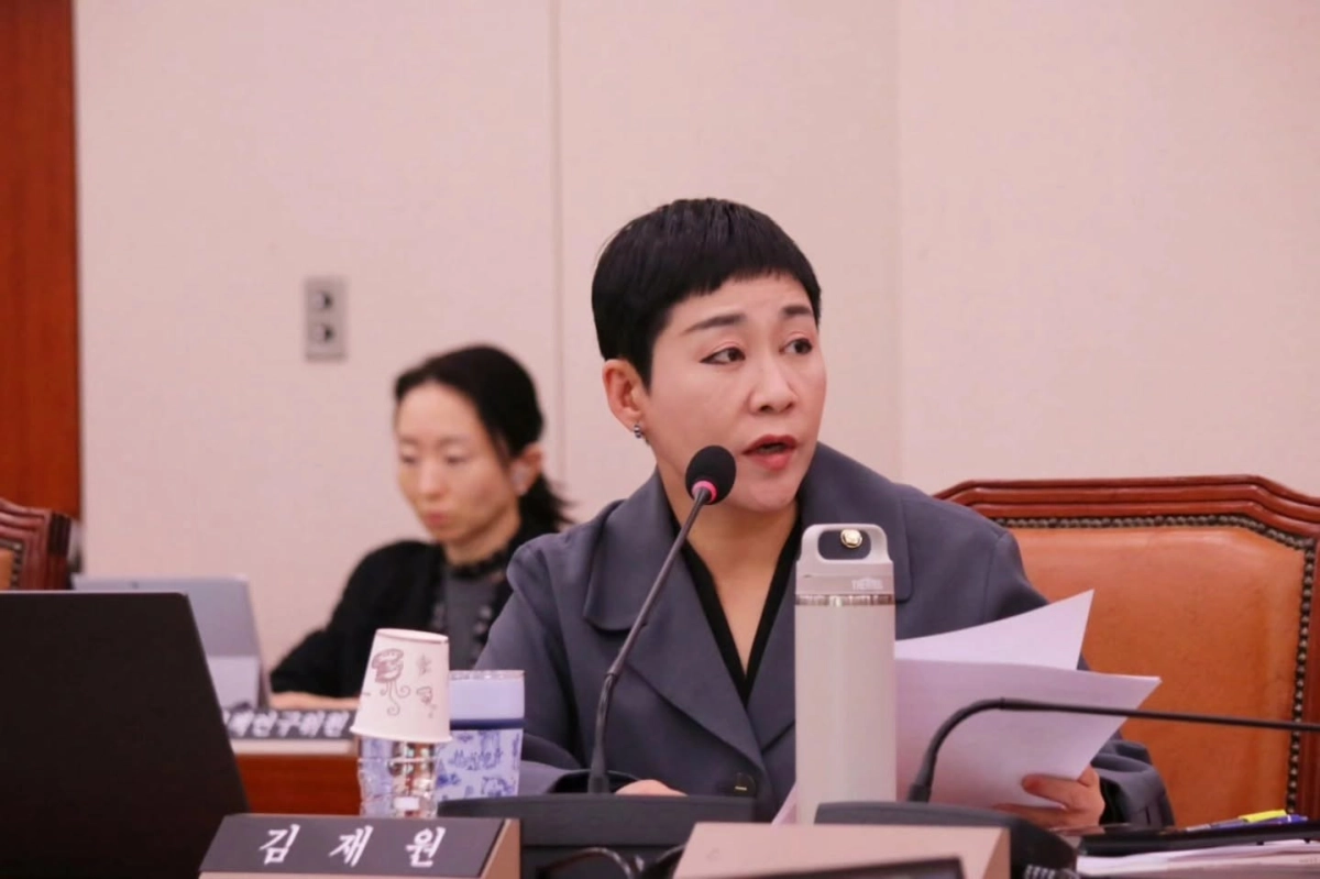 김재원 조국혁신당 의원이 지난 23일 진행된 국회 문화체육관광위원회의 문화체육관광부 등 종합감사에서 발언하고 있다. 김재원 의원실 제공